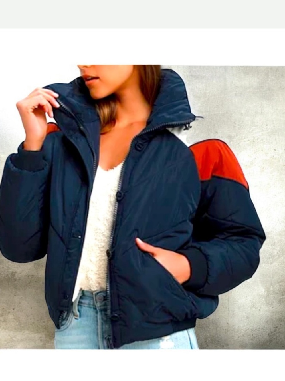Free People Quilts Night Trail Combo Heidi Ski Puffer Size SP